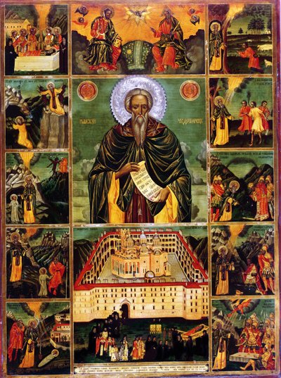 St. Johannes von Rila von Master John of Samakov